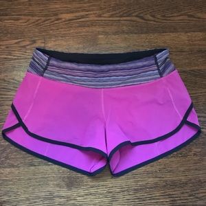 Lulu Lemon Speed Shorts Size 6
